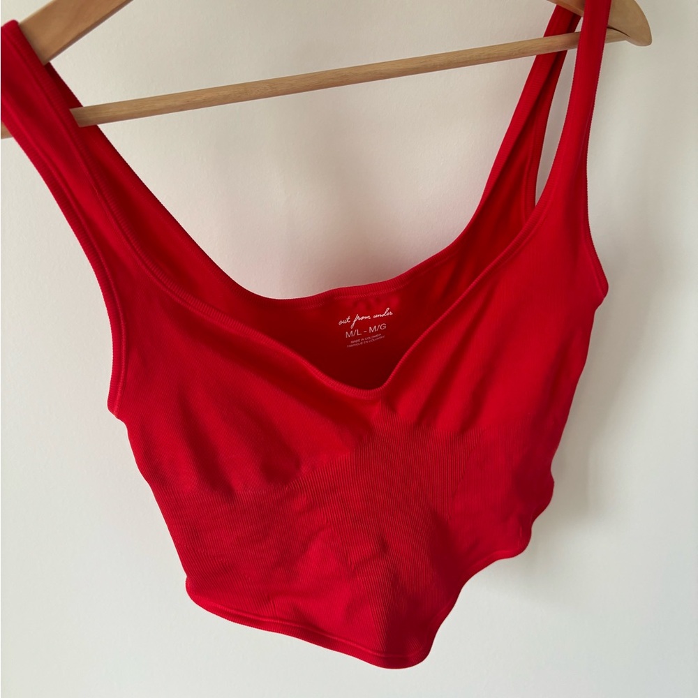 Red tank top urban outfitters
